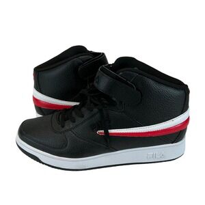Fila A-High Mens Black Red White High Top Sneakers 1CM00540-014 Size 13